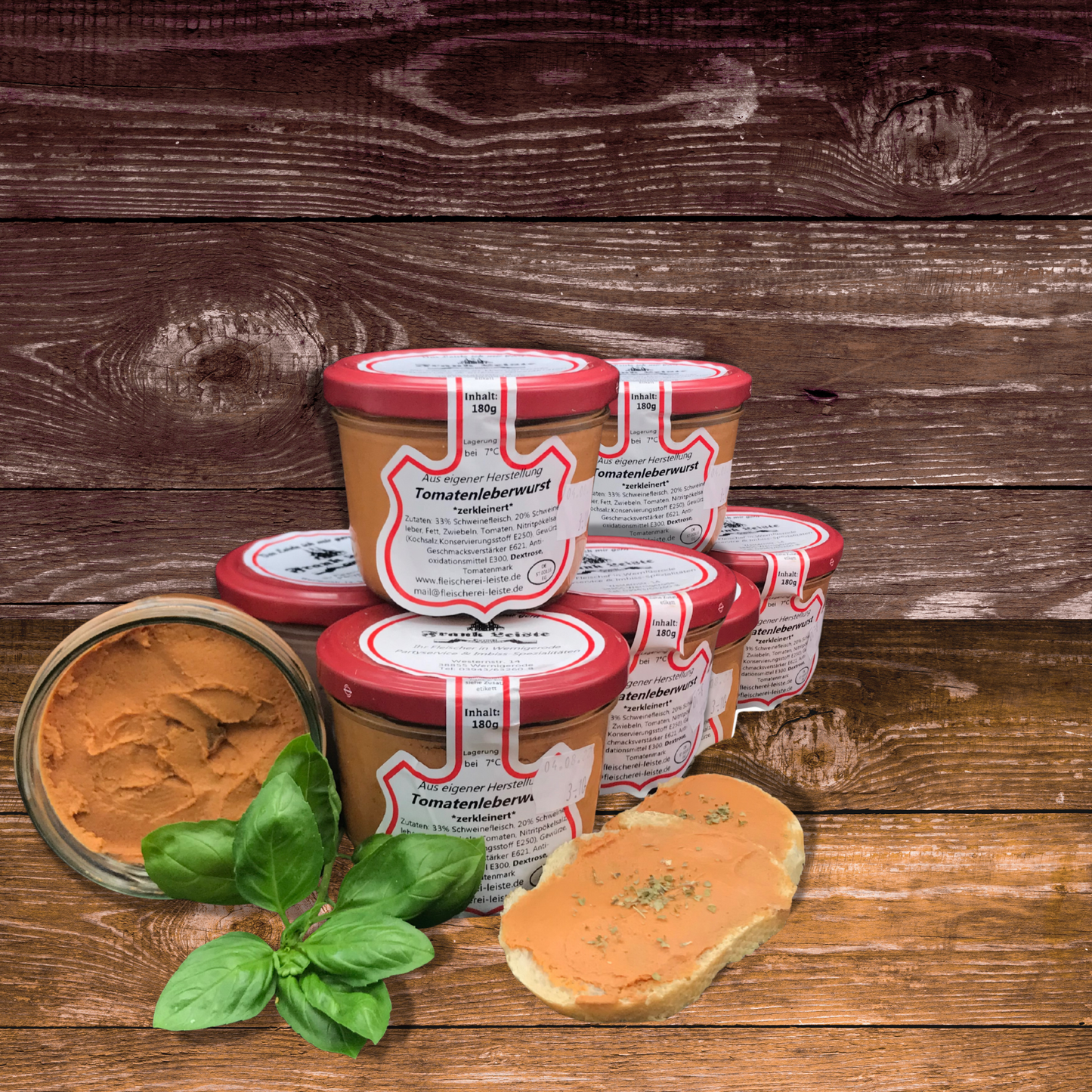 Tomatenleberwurst im Glas – Fruchtig & Fein 180g