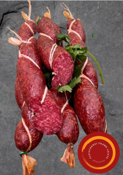 Hausgemachte Whisky-Salami – Edler Geschmack mit feiner Würze ca. 400g