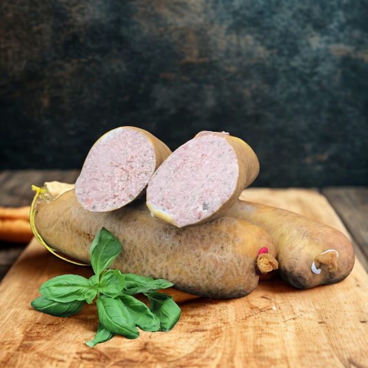 Geräucherte Hausmacher Leberwurst im Darm ca. 400g