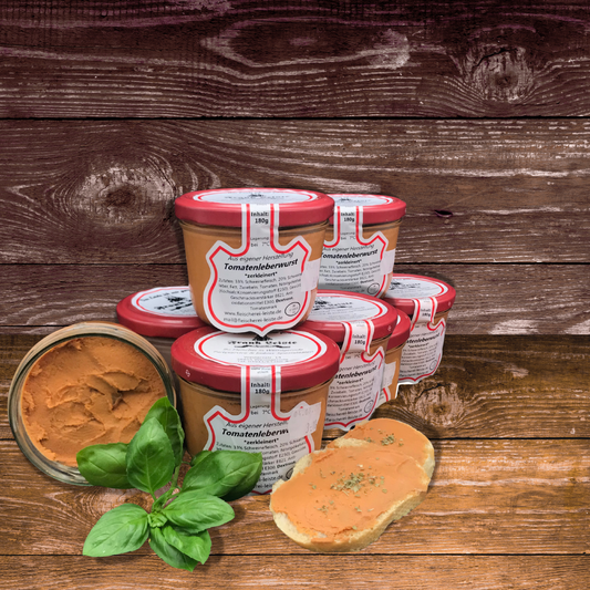 Tomatenleberwurst im Glas – Fruchtig & Fein 180g