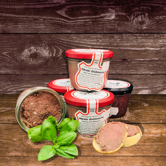Harzer Grützwurst im Glas 180 g – Kräftig & Herzhaft