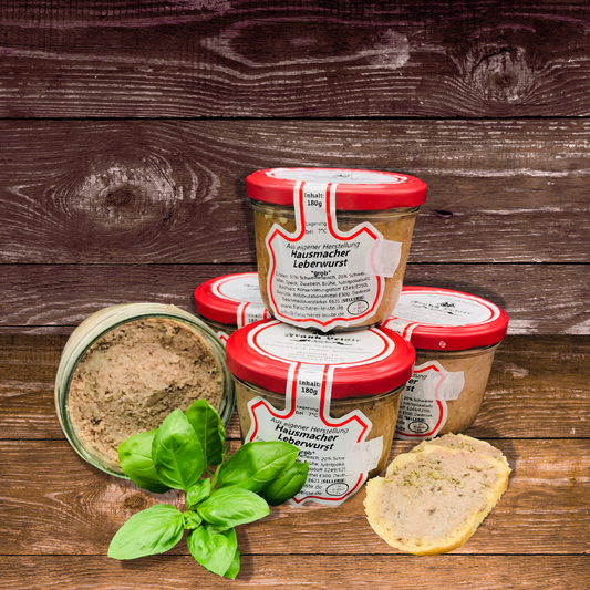 Grobe Hausmacher Leberwurst im Glas